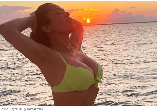 Salma Hayek's Summer Vibes: A Look at the Actress' Latest Bikini Photos